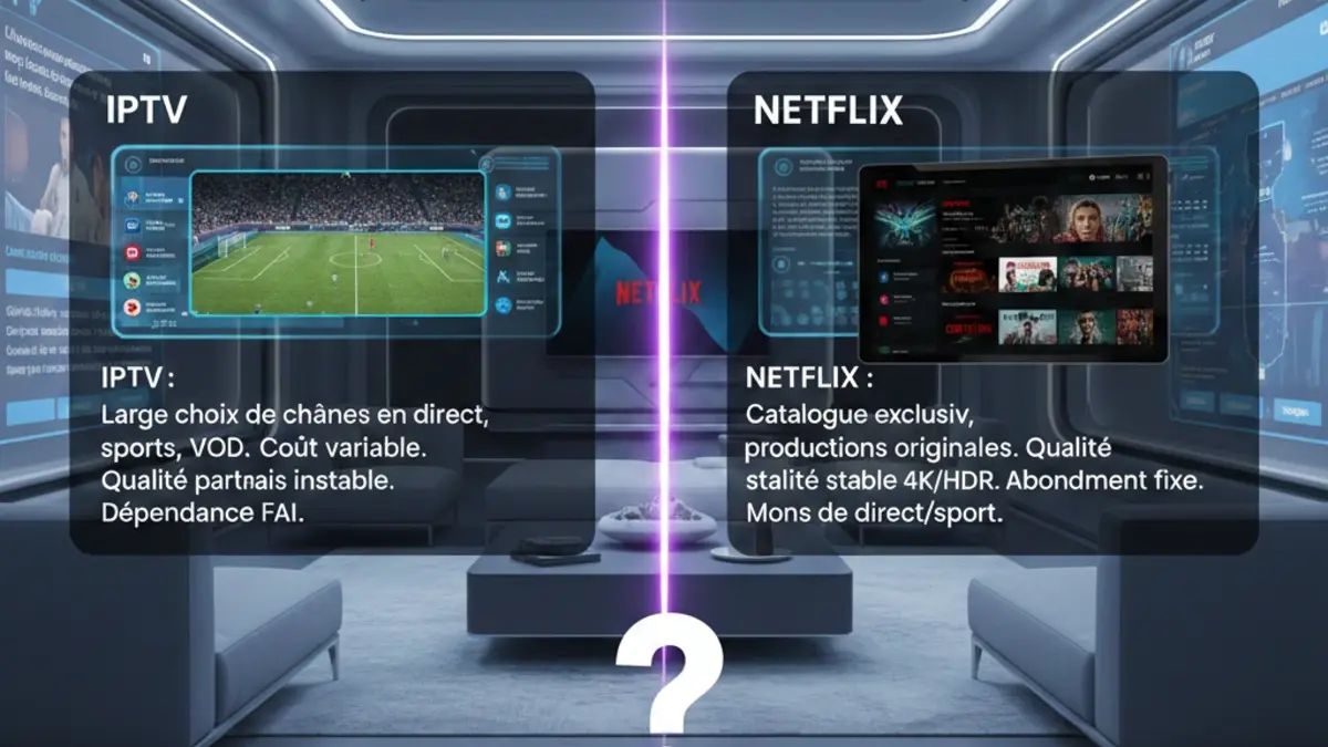 IPTV vs Netflix : Quel est le Meilleur Choix en 2026 ?