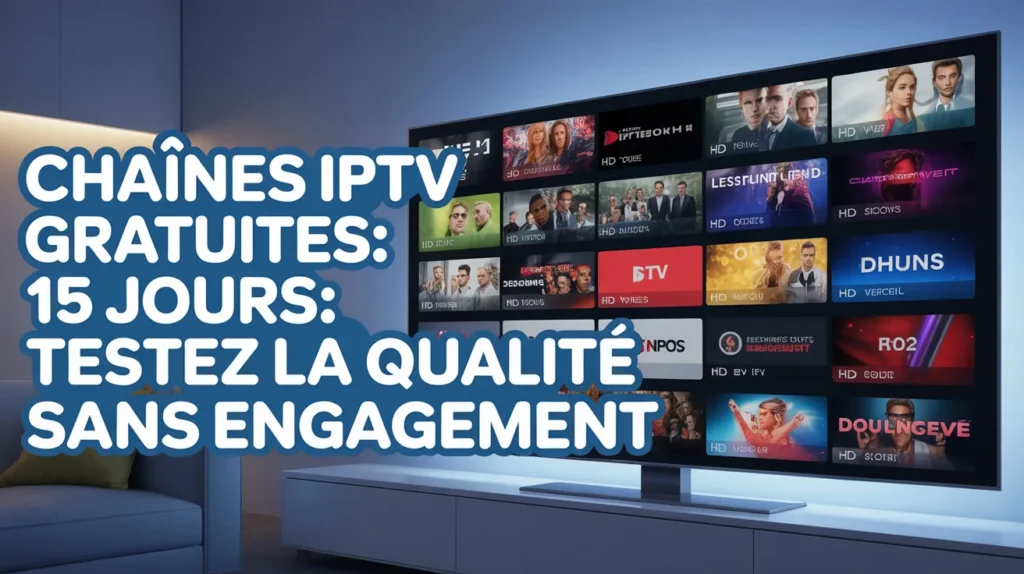 Chaînes IPTV Gratuites 15 Jours: Testez la Qualité Sans Engagement