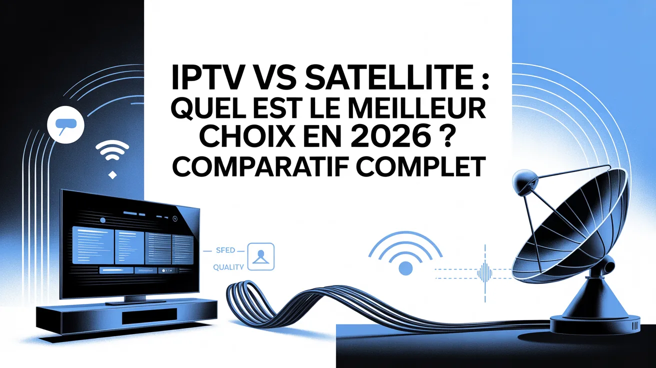 IPTV vs Satellite : Quel est le Meilleur Choix en 2026 ? Comparatif Complet