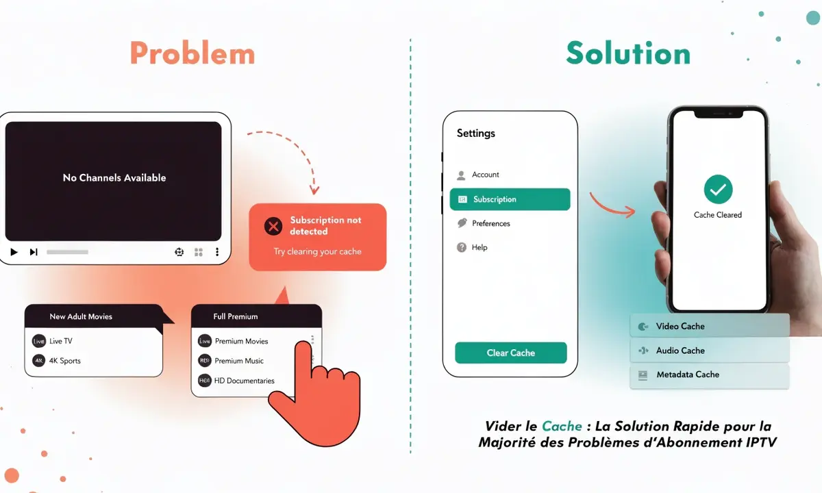 Vider le Cache : La Solution Rapide pour la Majorité des Problèmes d’Abonnement IPTV