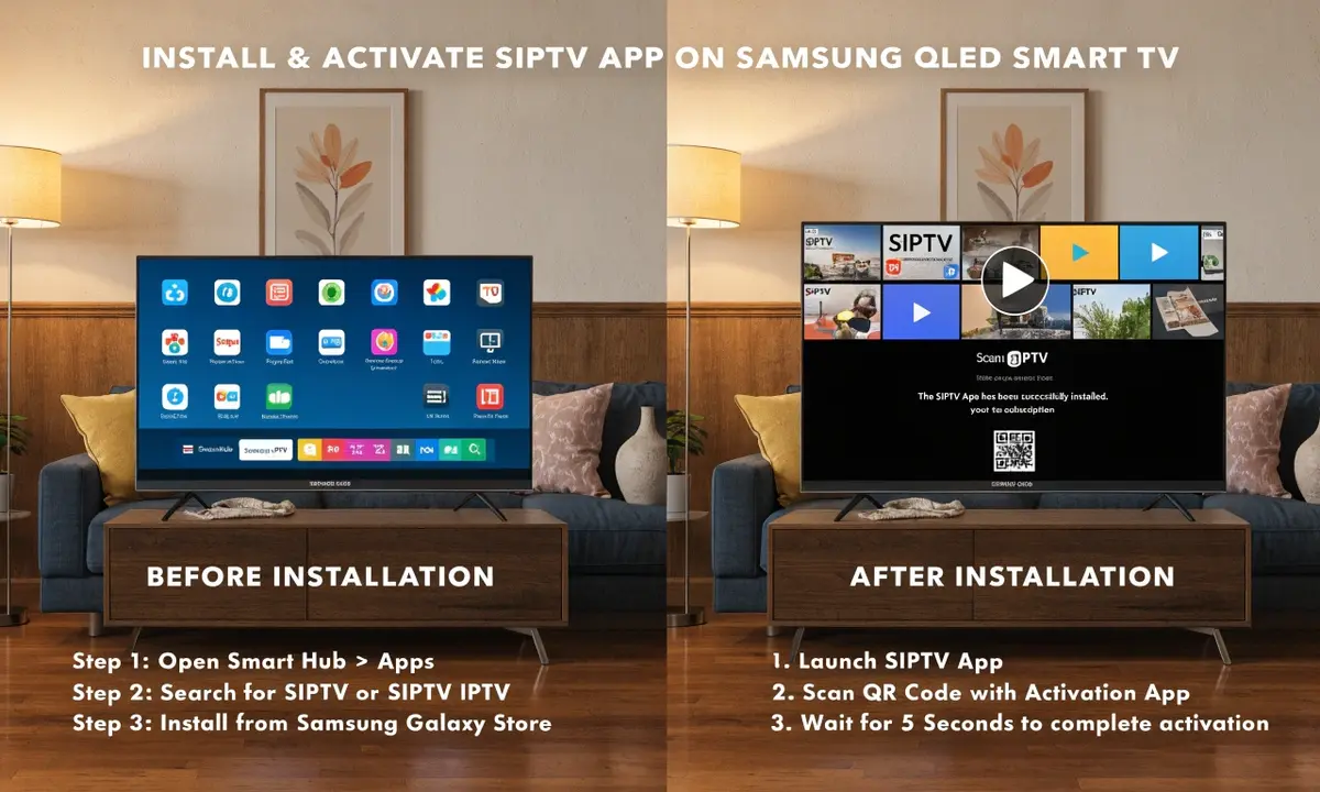 Tutoriel d'Installation et Activation de l'Application Smart IPTV (SIPTV) sur Smart TV